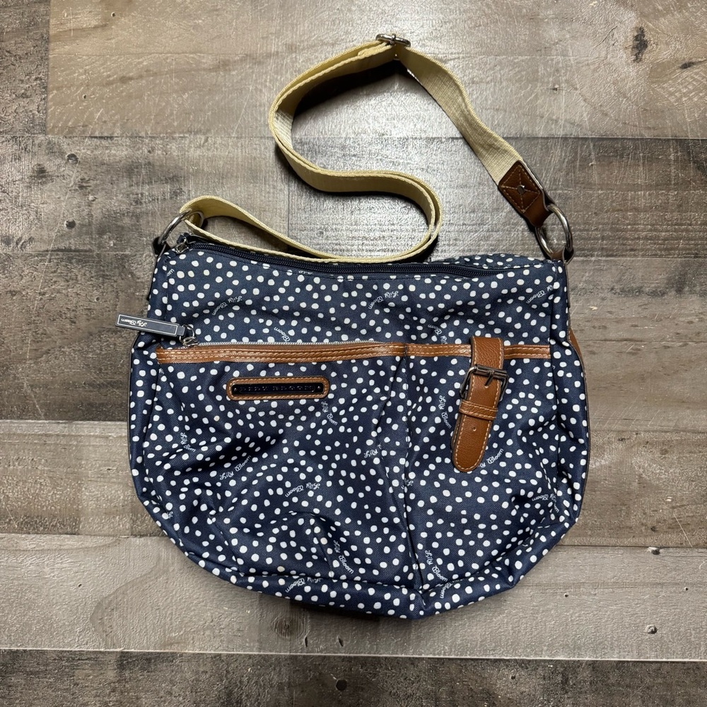 NWOT Lily Bloom Polka Dot Hobo Bag